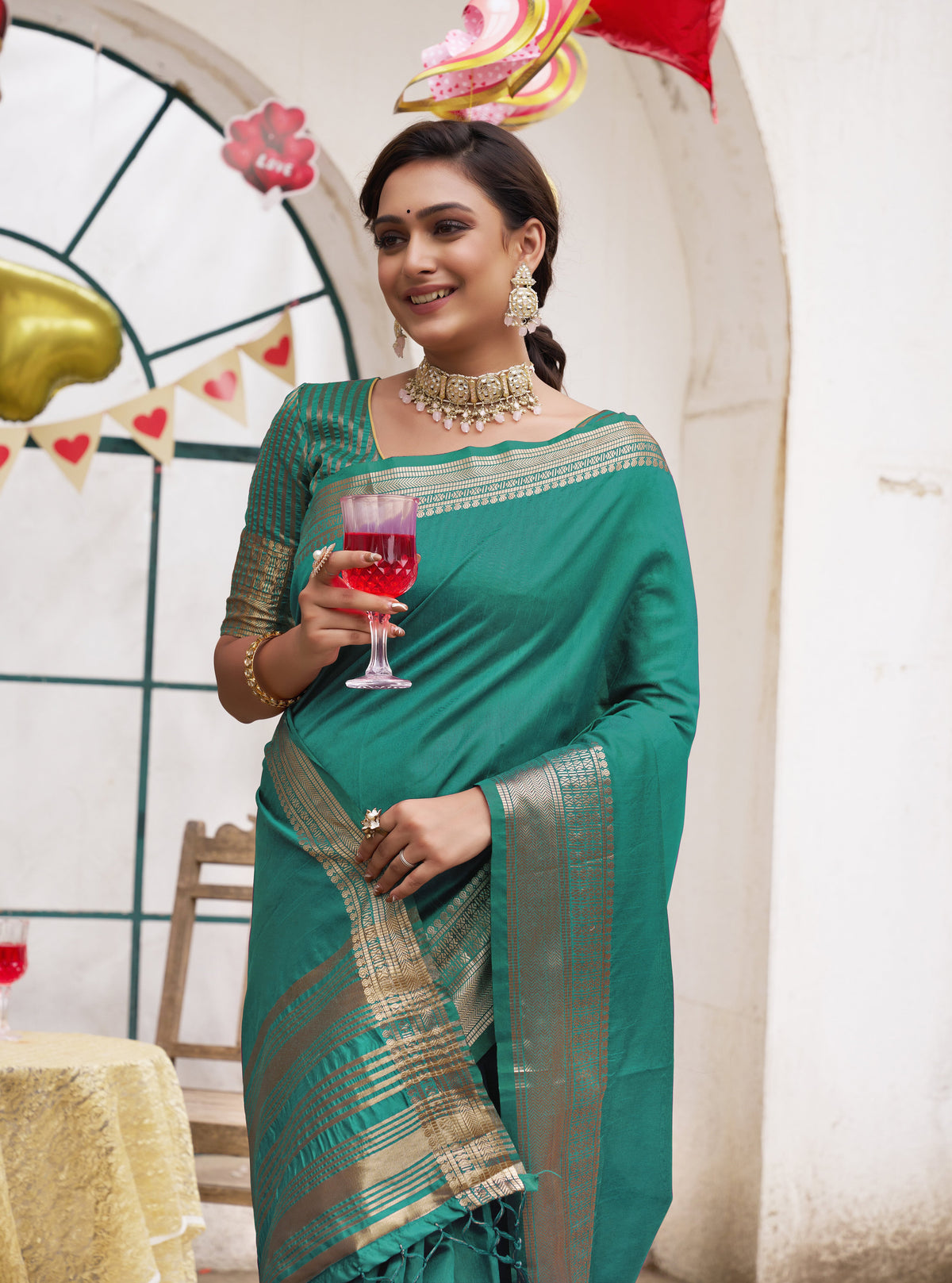 Merlin rama Silk Saree