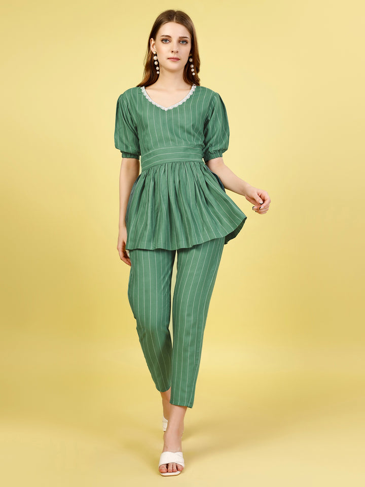V-Neck Top & Trouser Co-Ords
