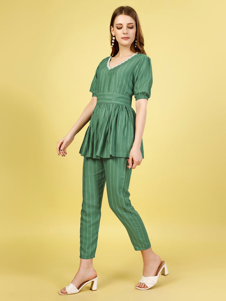 V-Neck Top & Trouser Co-Ords