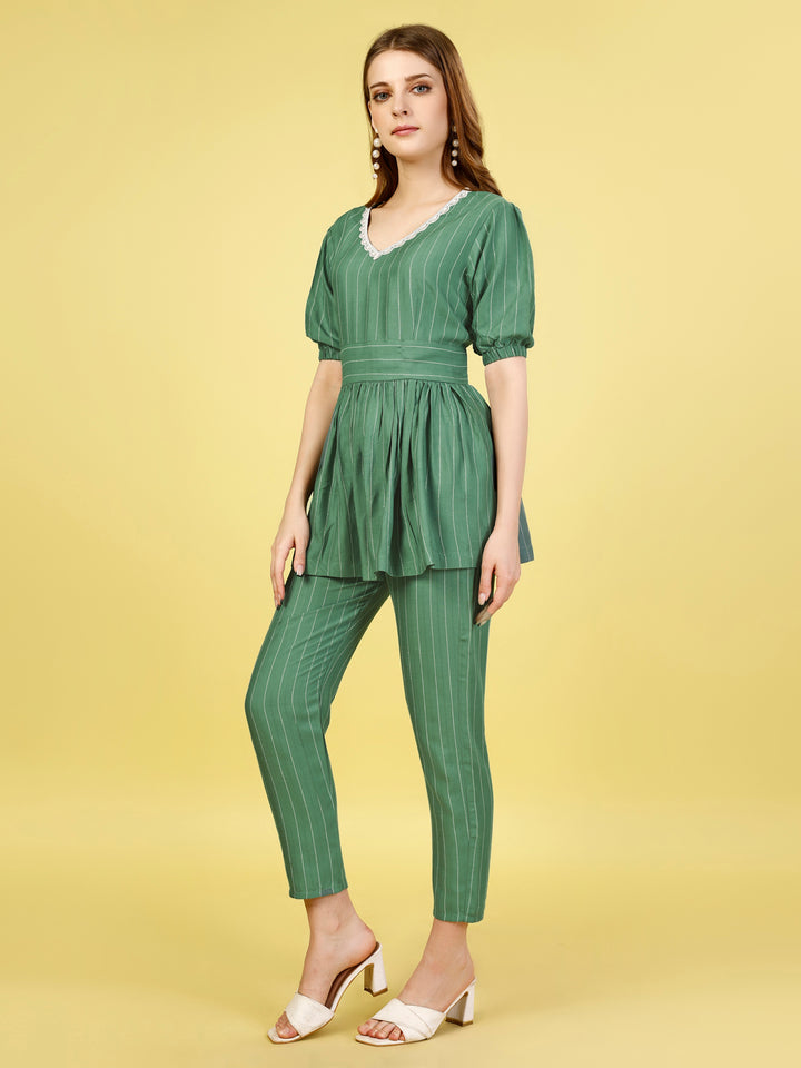 V-Neck Top & Trouser Co-Ords