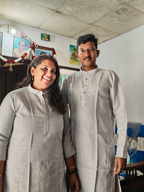 Happy customer couple