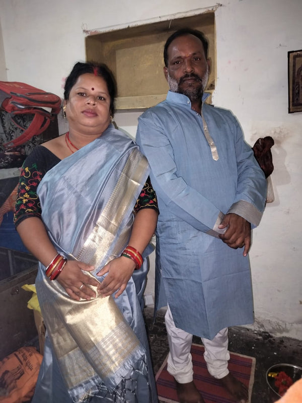 Happy customer couple