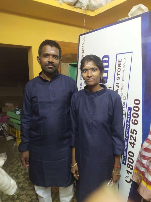 Happy customer couple