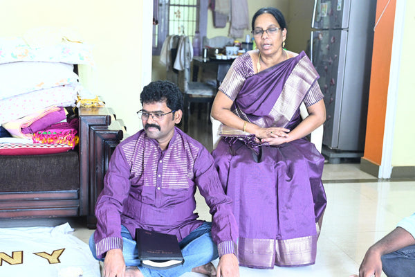 Happy customer couple