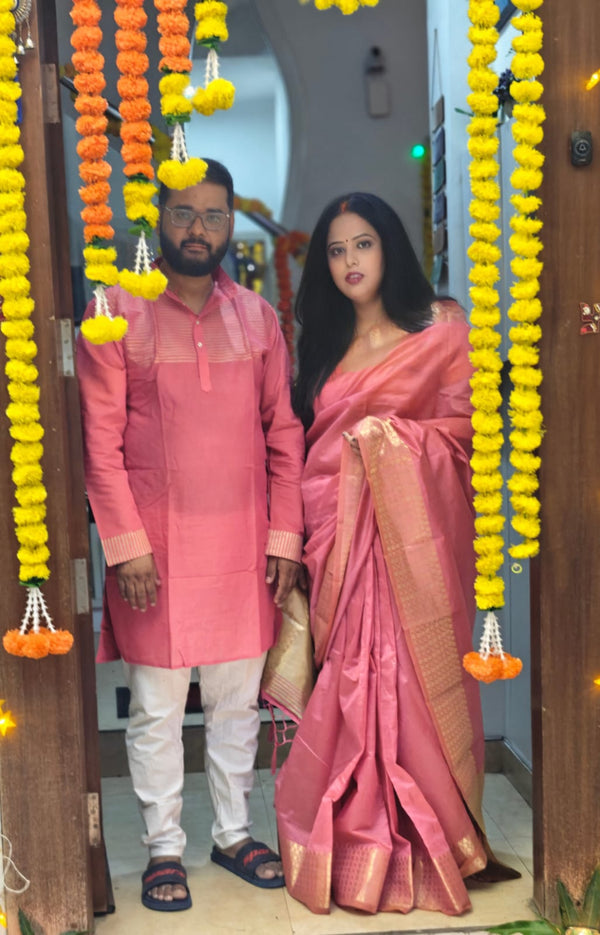 Happy customer couple