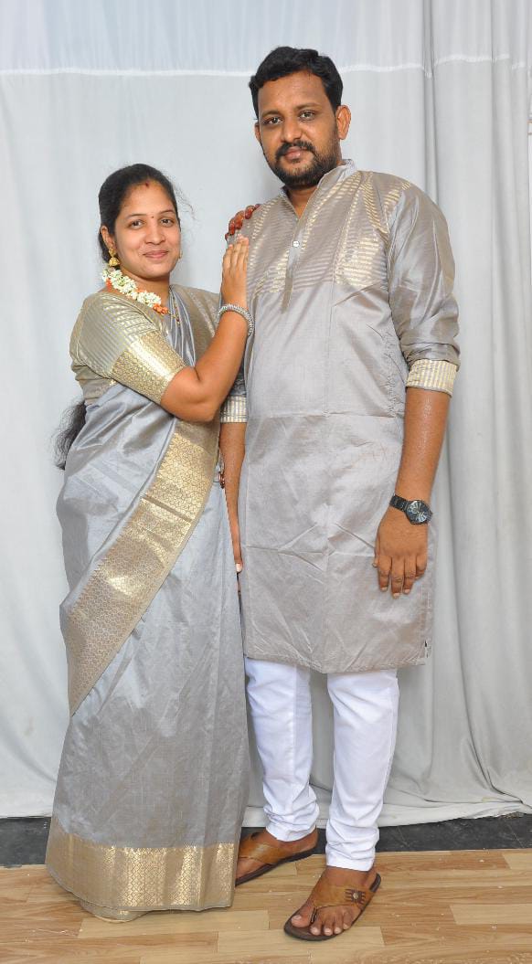 Happy customer couple