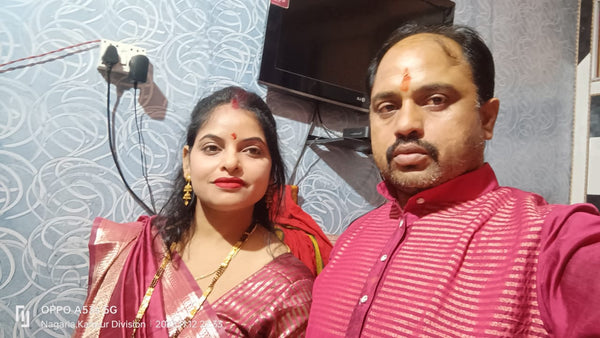 Happy customer couple