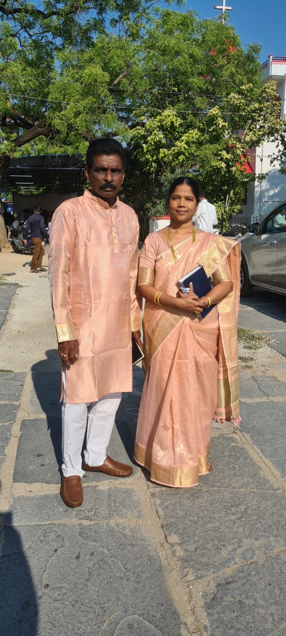 Happy customer couple