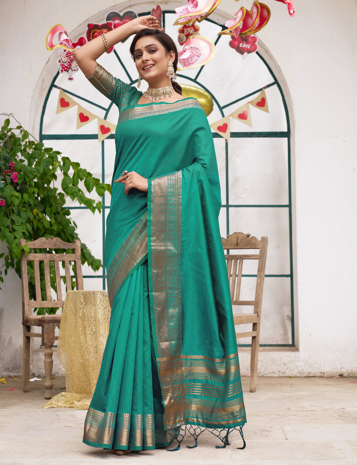 Merlin rama Silk Saree