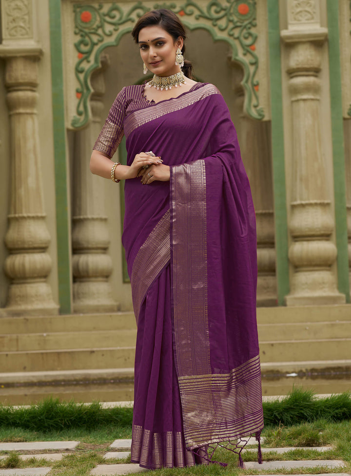 Rose Wine Couple set Matching Dress Silk Saree and Kurta
