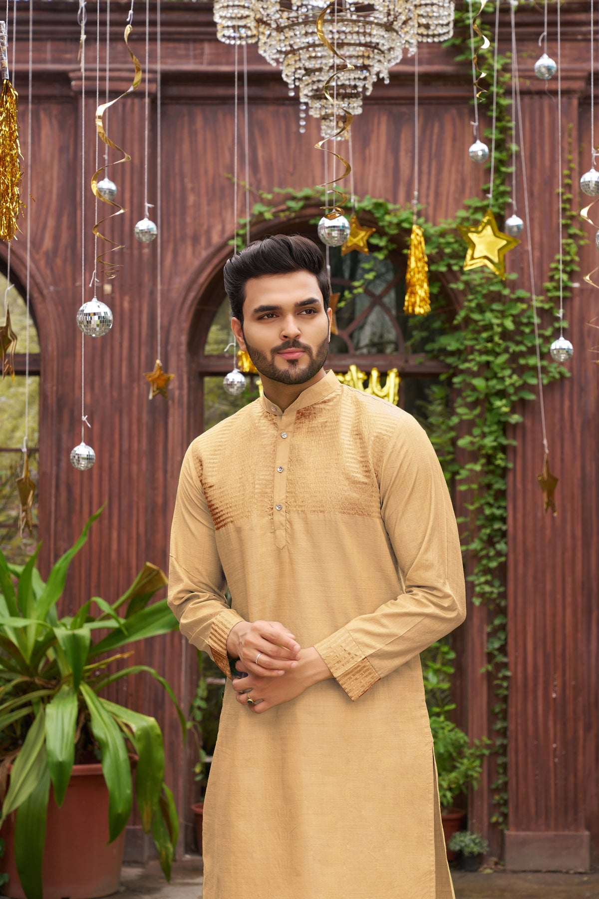 Traditional Chiku Men Kurta