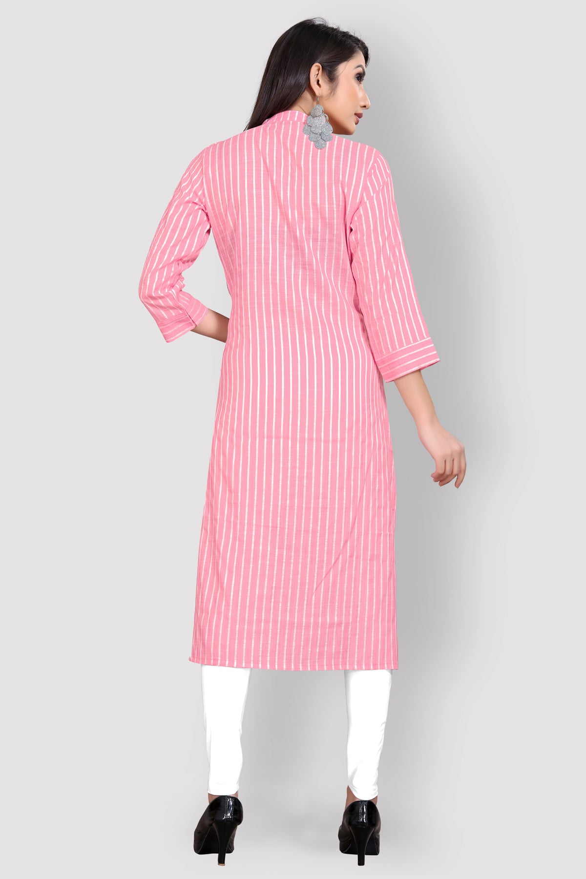 Buy Front slit cotton Kurta with Embroidery work