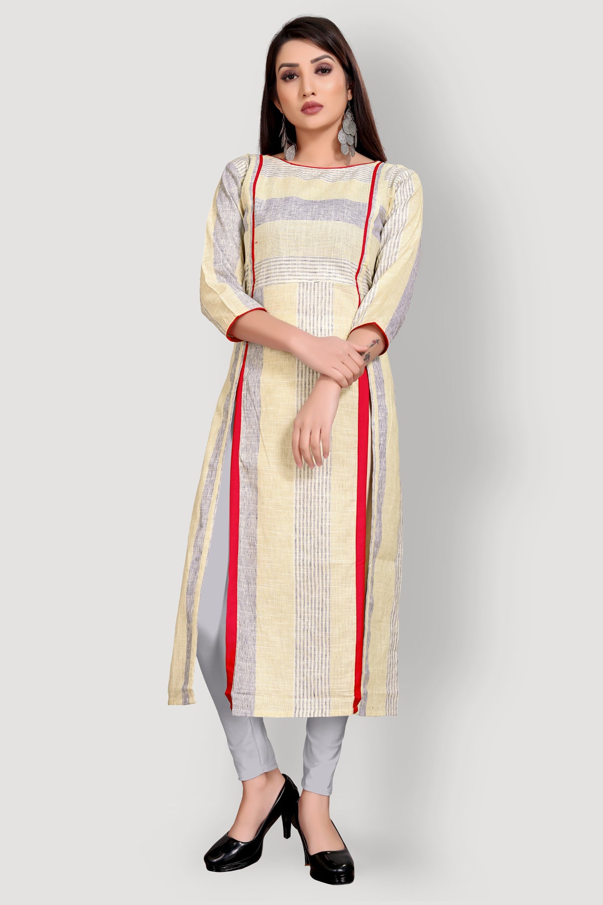 Buy Cotton front slit Kurta