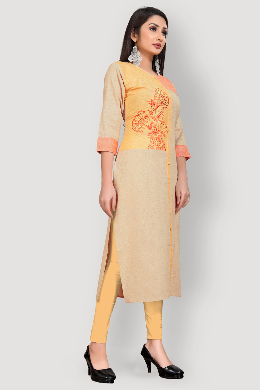 Buy Designer Cotton Kurta with Handwork