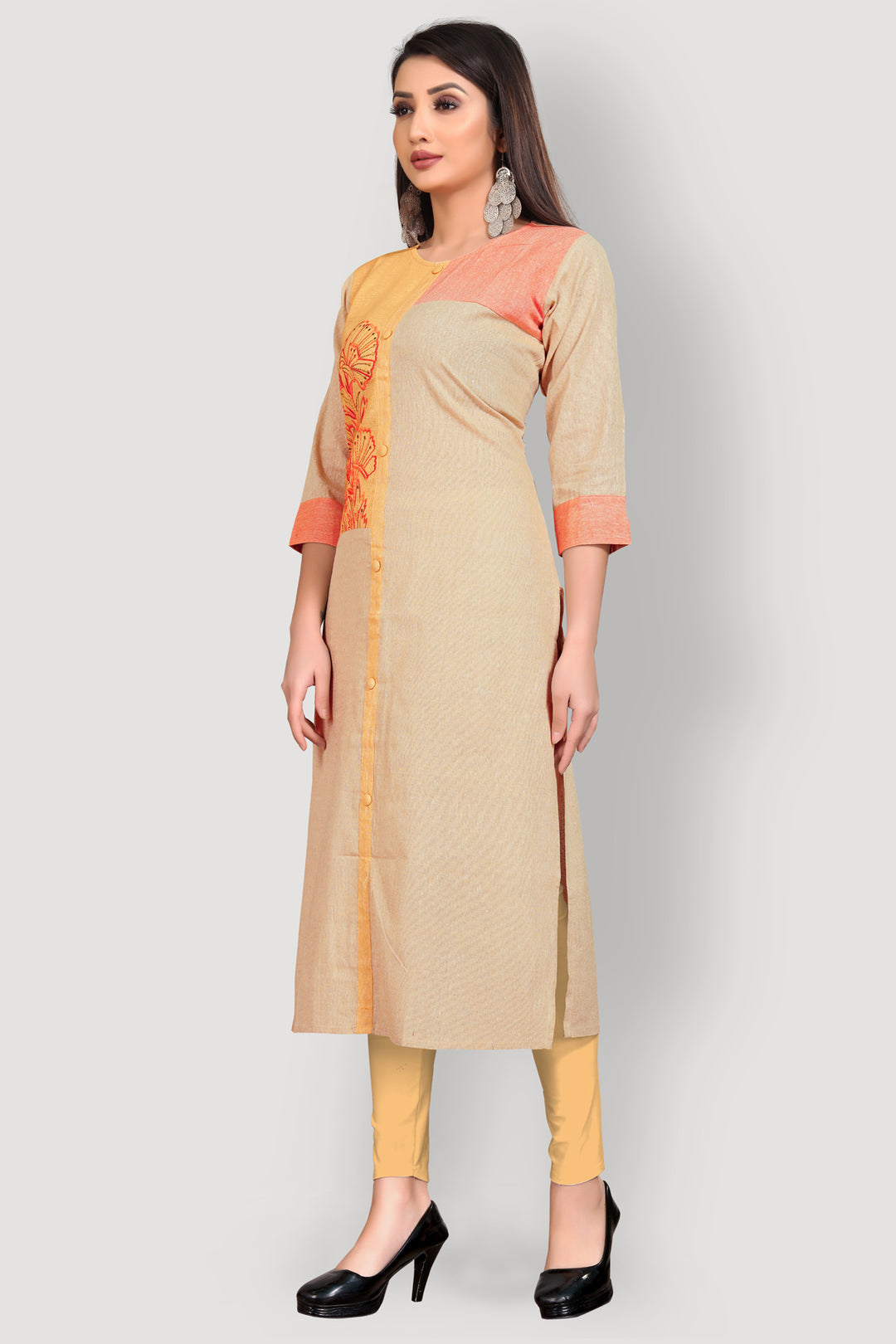 Buy Designer Cotton Kurta with Handwork