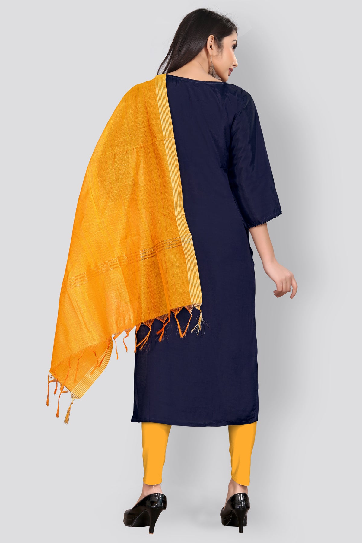 Buy Designer kurti with silk Dupatta