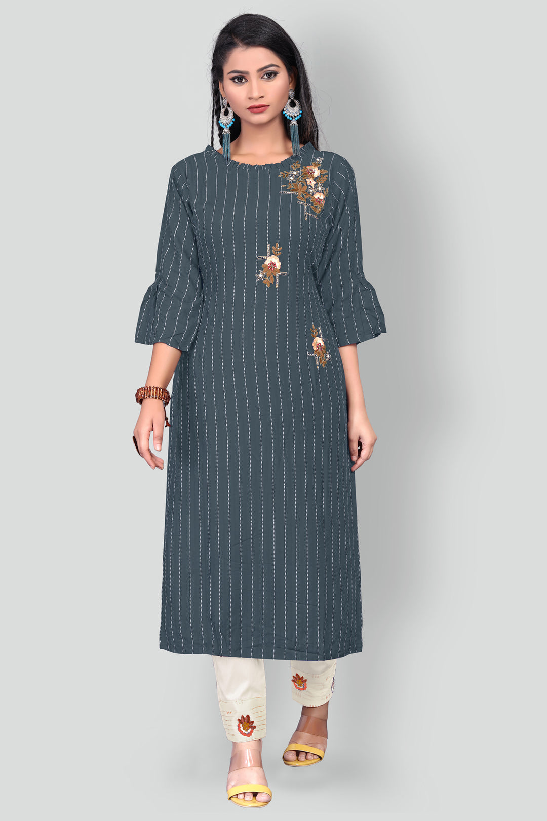 Buy Stylish Long kurti with narrow pants