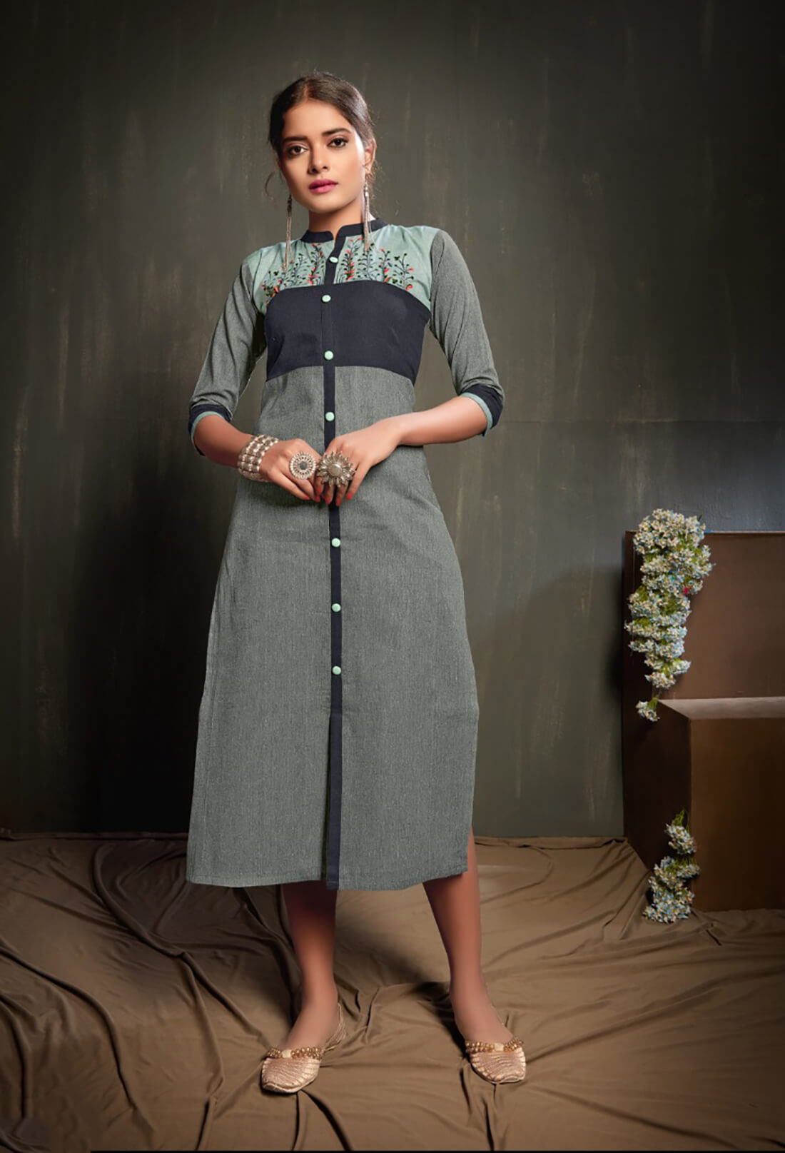 Designer Cotton Straight kurta