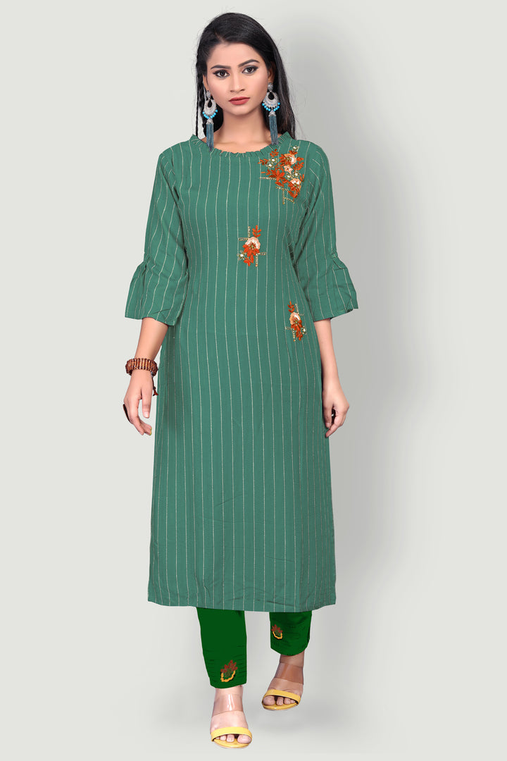 Buy Stylish Long kurti with narrow pants