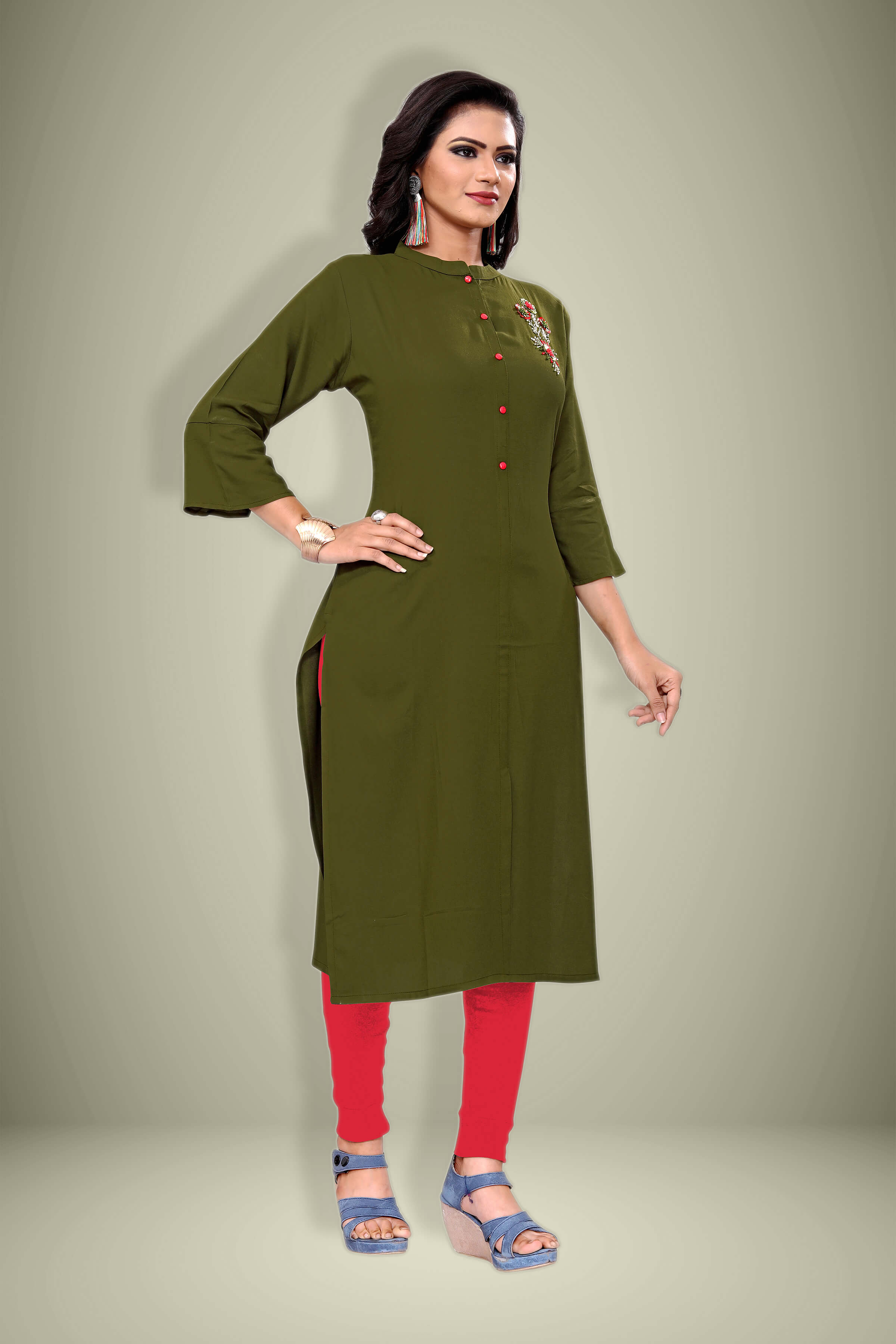 Buy Jhalak_3_Olive Green
