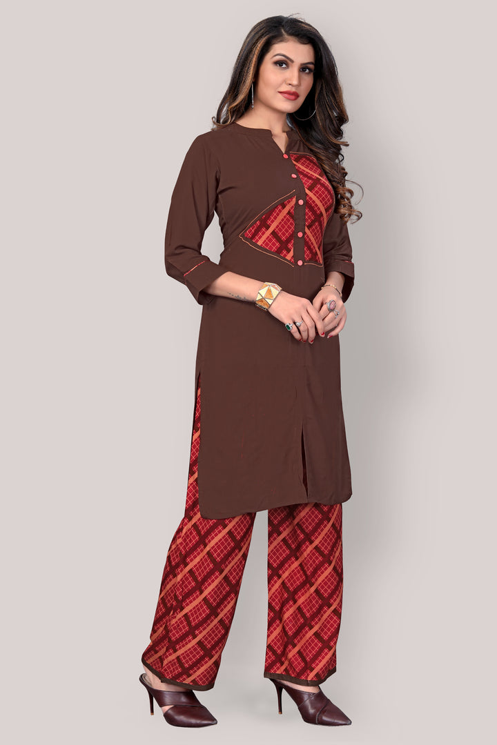 Buy Rayon Kurta With Plazzo set