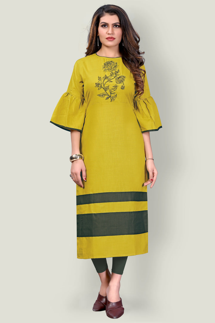 Buy Fancy Cotton Kurta with Handwork