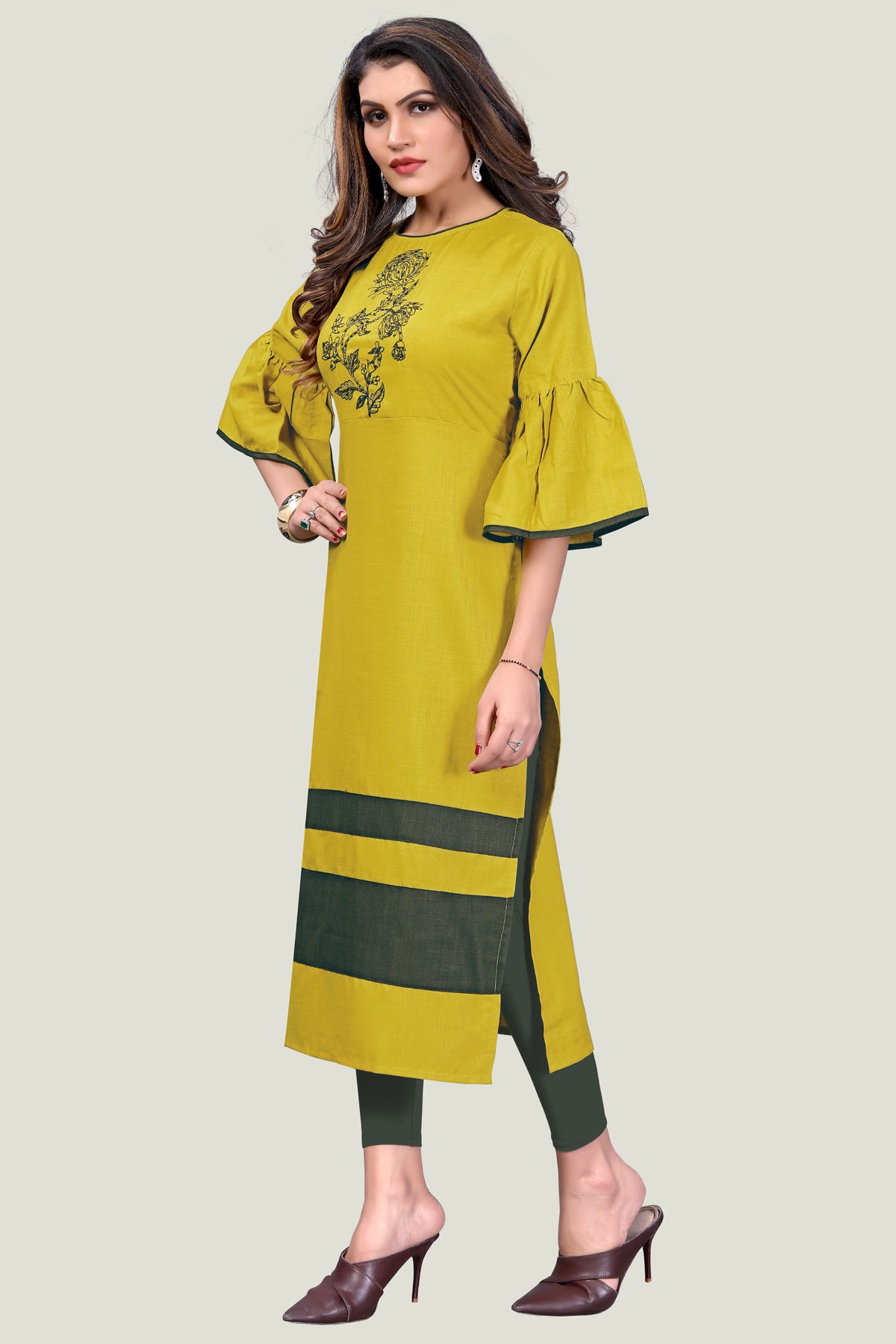 Buy Fancy Cotton Kurta with Handwork
