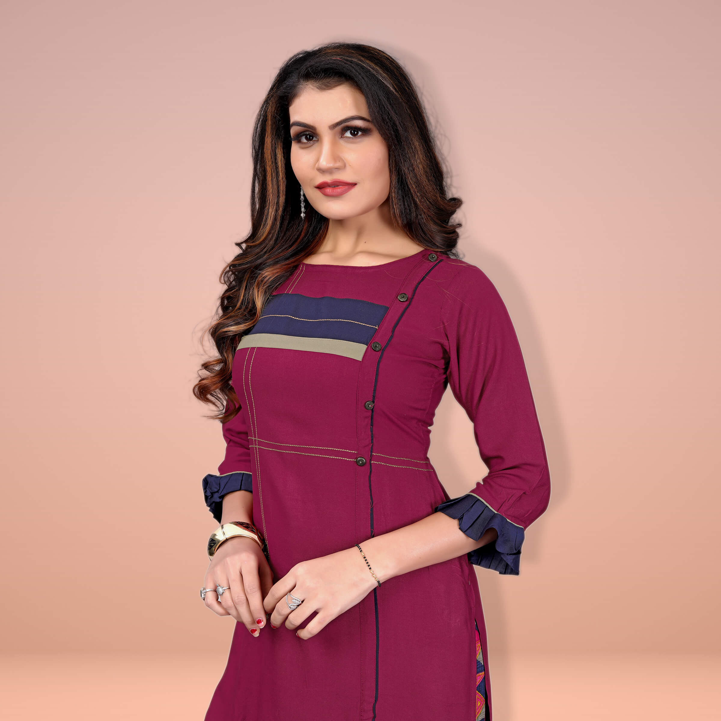 Buy Rayon Kurta With Plazzo set