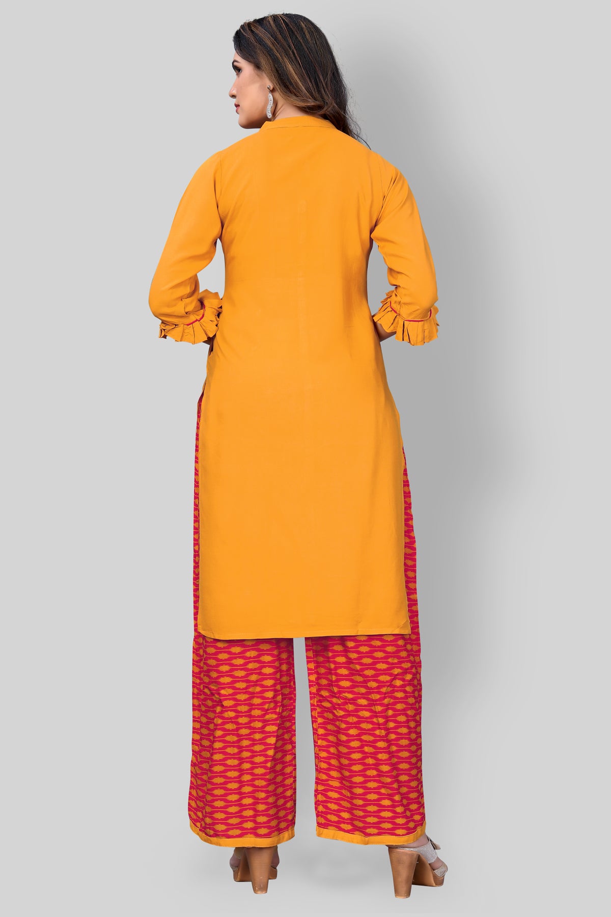 Buy Rayon Kurta With Plazzo set