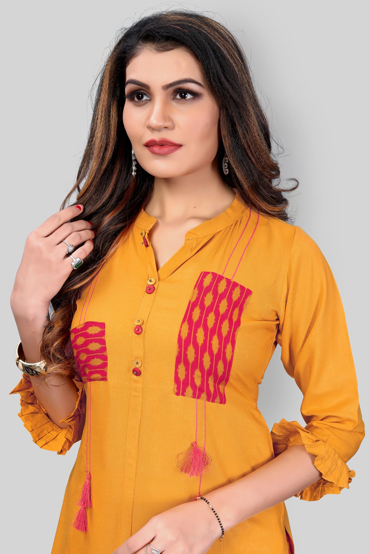 Buy Rayon Kurta With Plazzo set