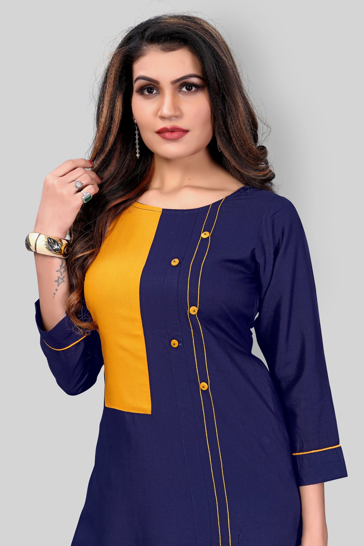 Buy Rayon Kurta With Plazzo set