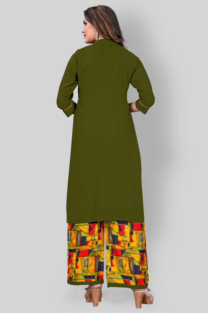 Buy Rayon Kurta With Plazzo set