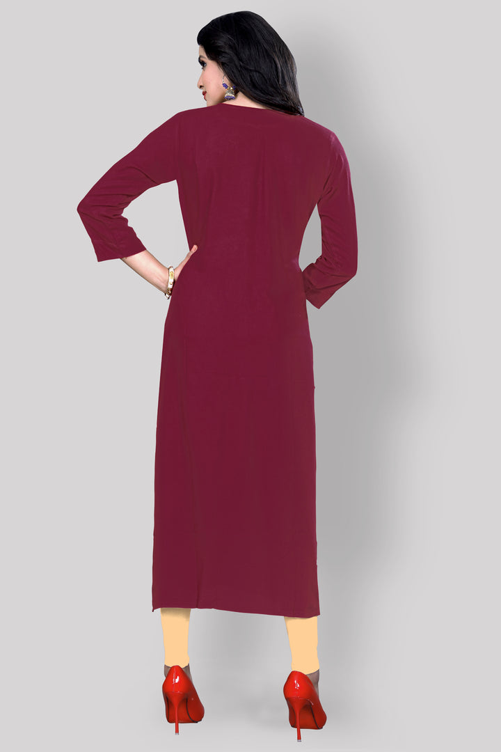 Rayon Kurta with attractive embroidery work