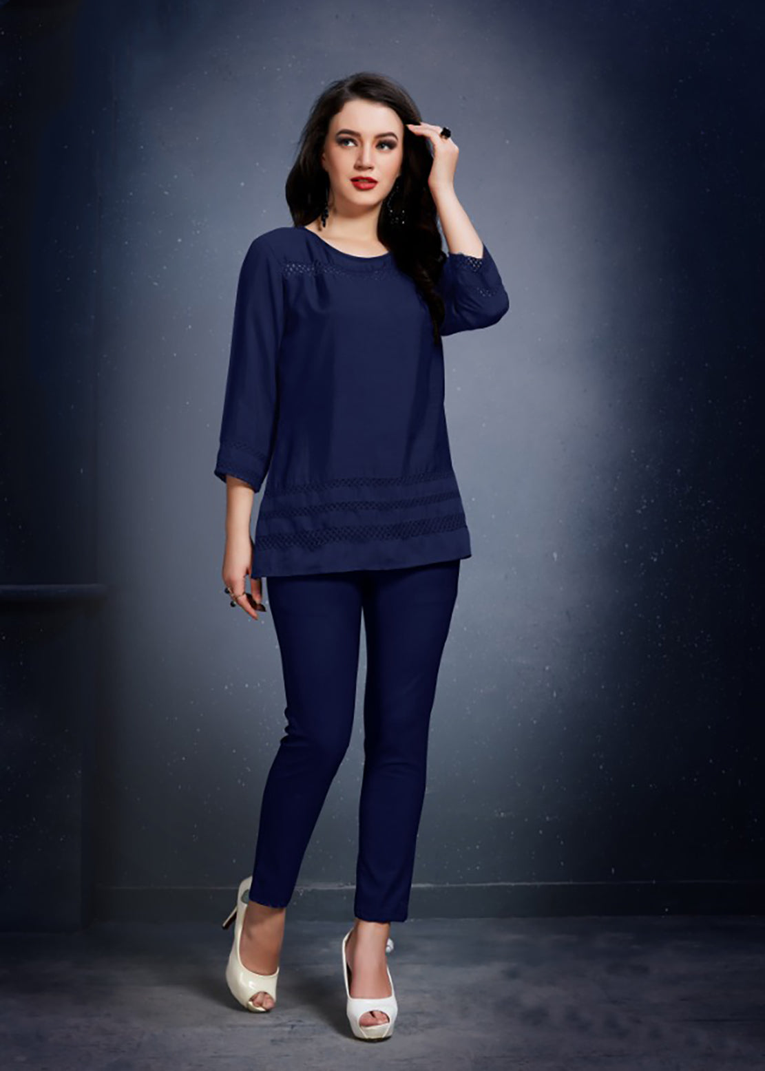 Buy Designer Blue Top tunic