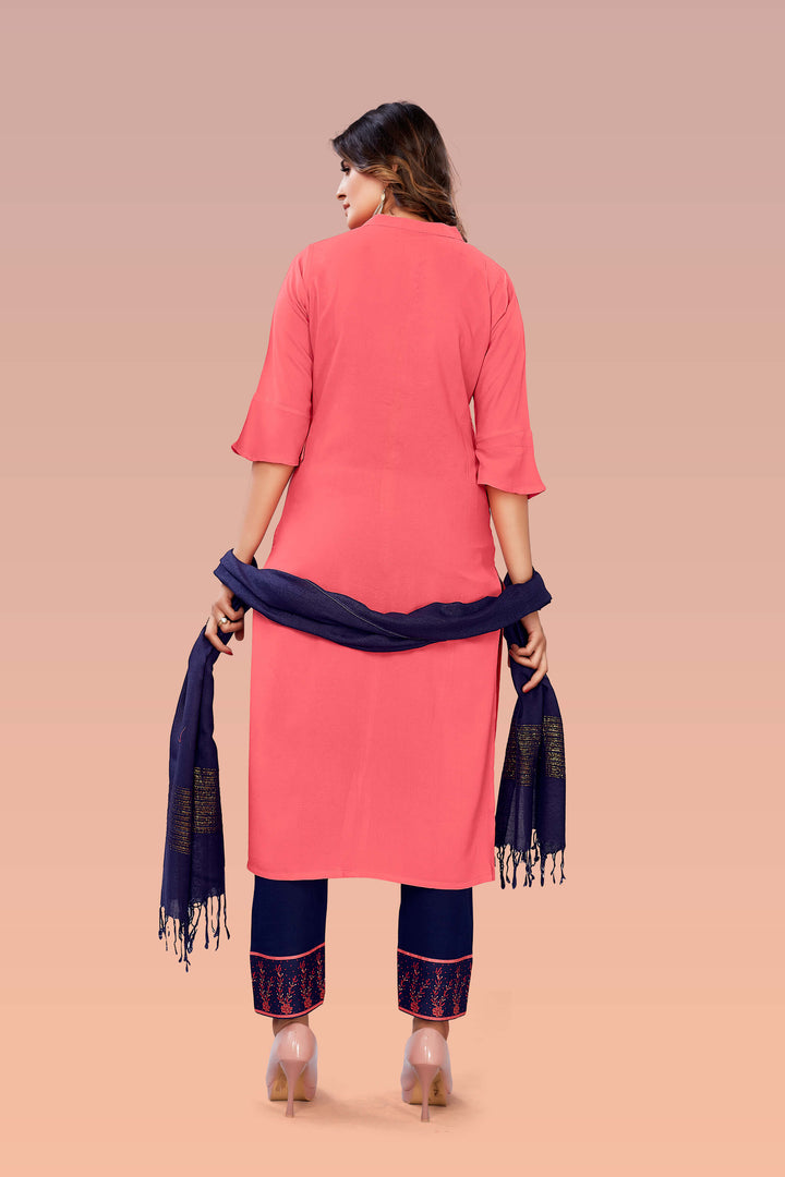 Designer Salwar suit pink kurti