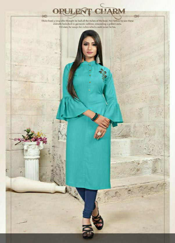 Buy Rayon handwork kurti