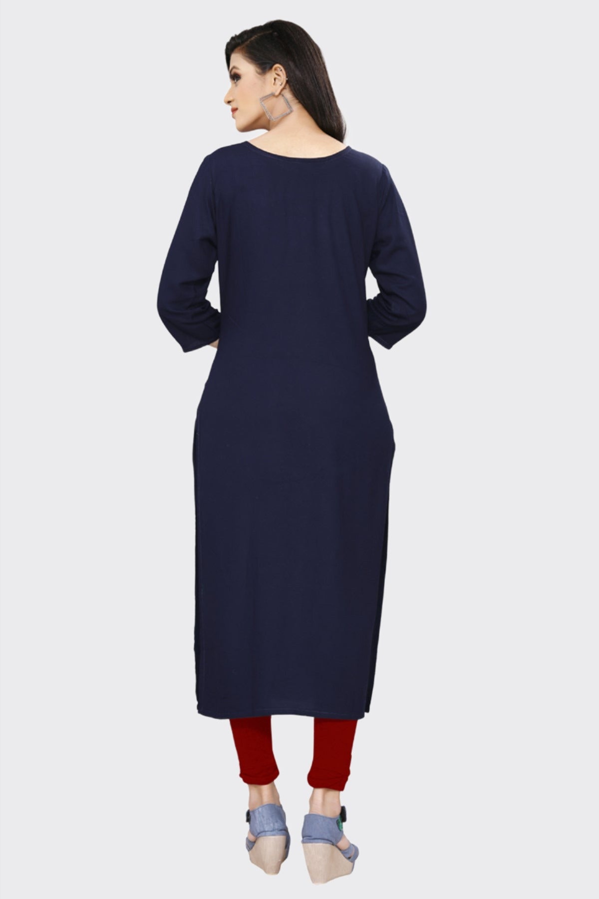 Designer kurti with stylish embroidery