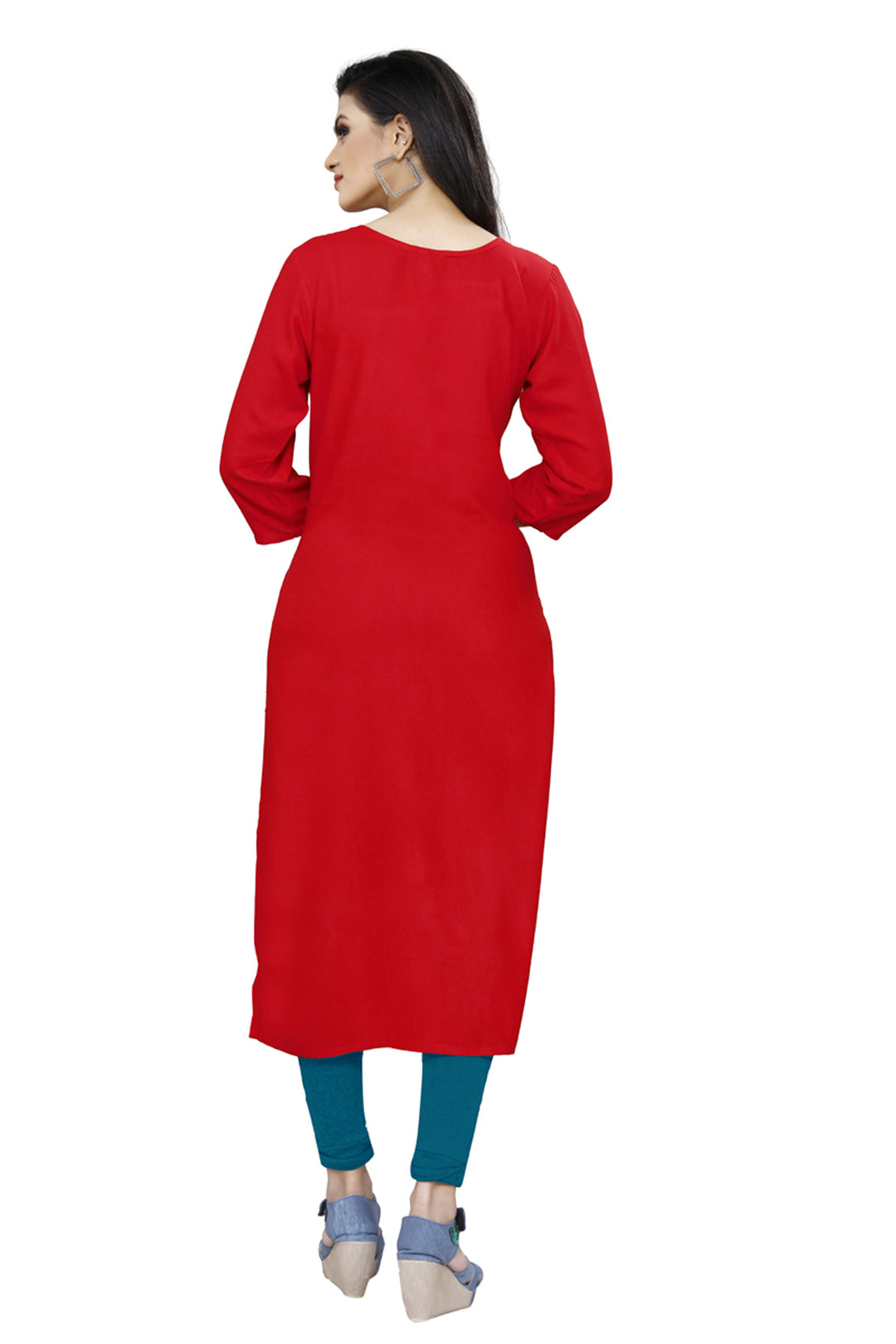 Designer kurti with stylish embroidery