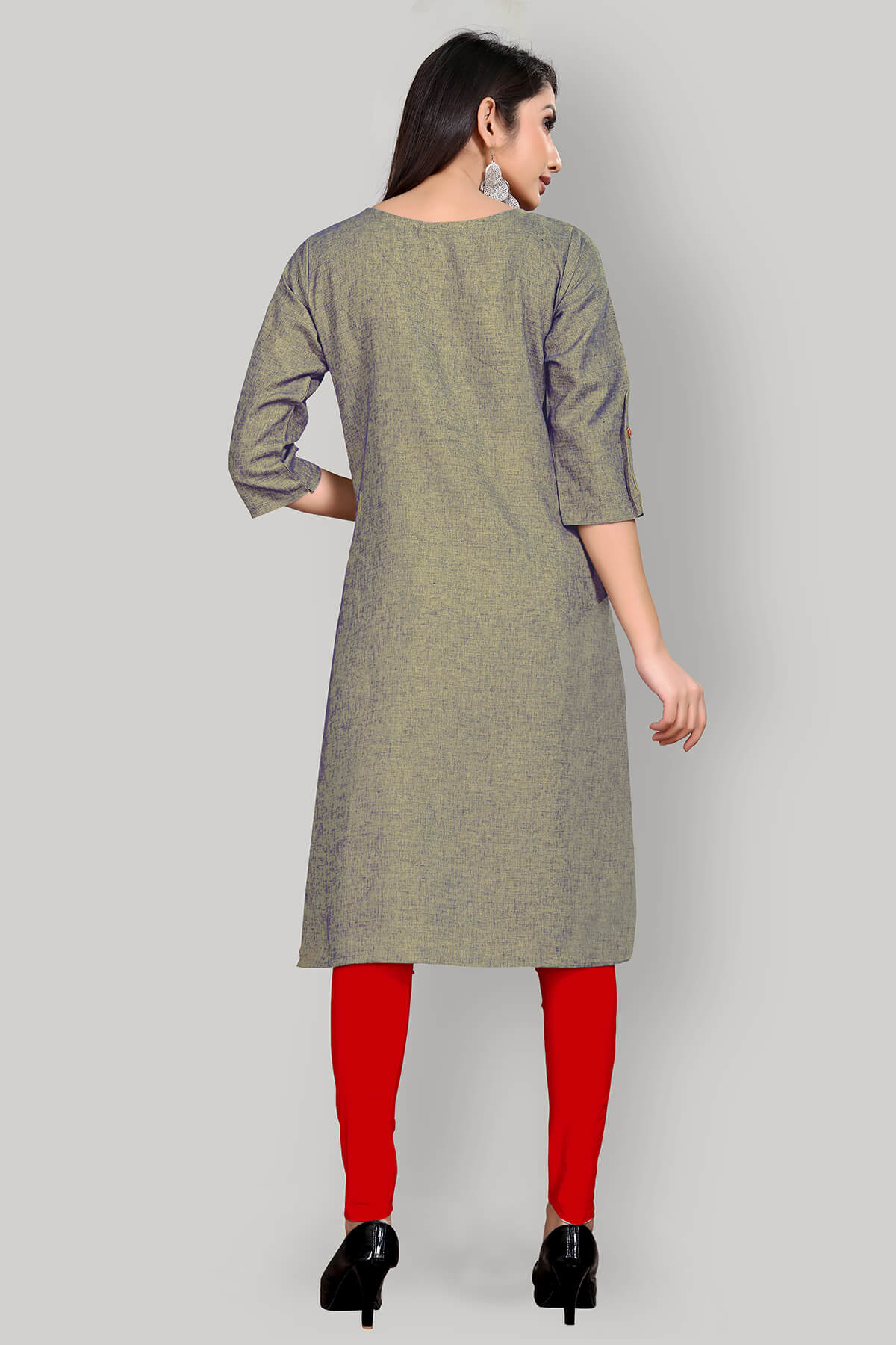 Buy Art Silk Kurta with attractive handwork