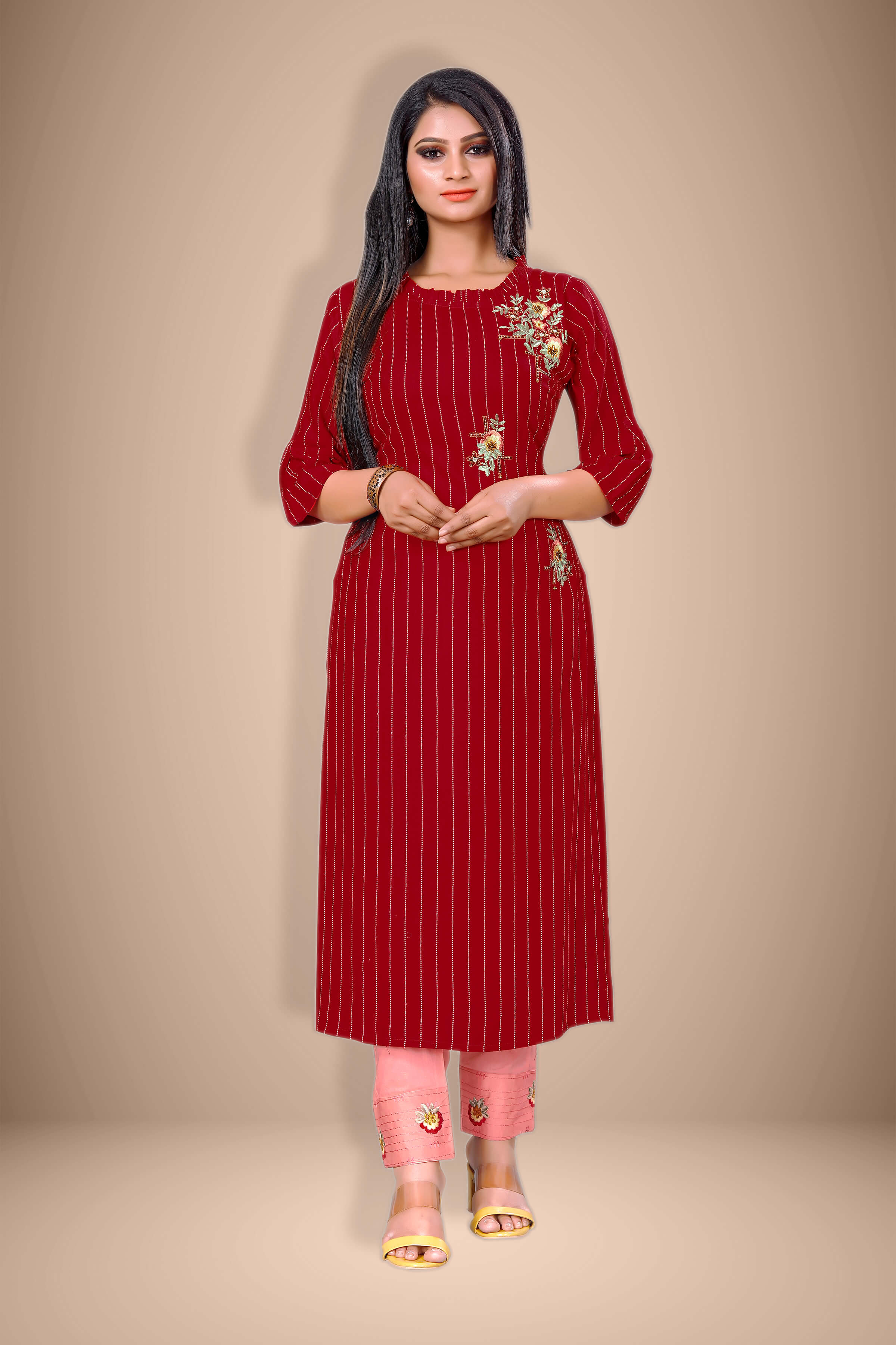 Buy Stylish Long kurti with narrow pants