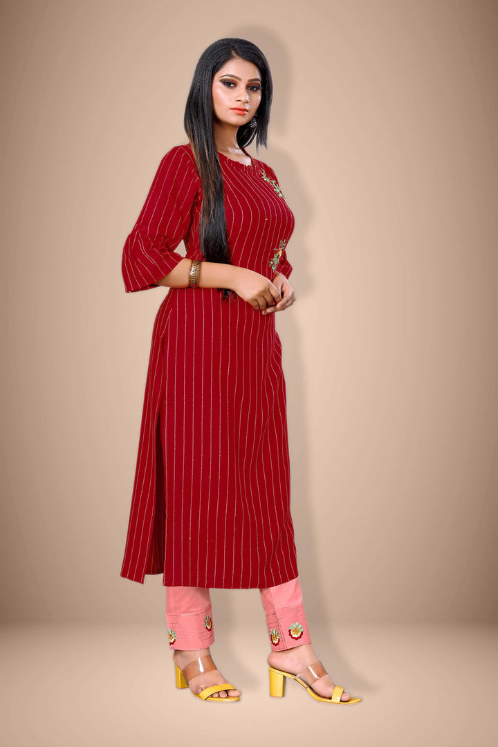 Buy Stylish Long kurti with narrow pants