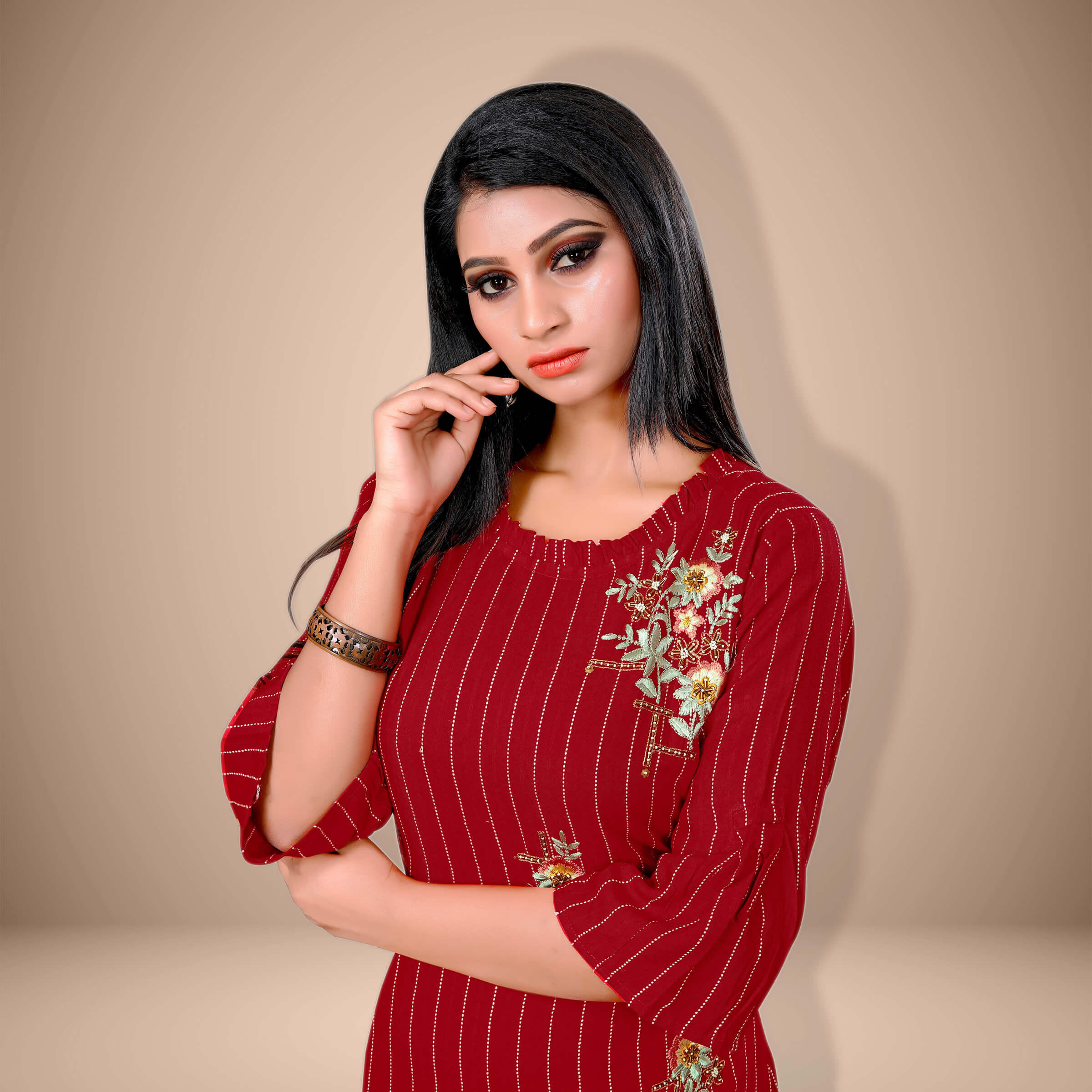 Buy Stylish Long kurti with narrow pants