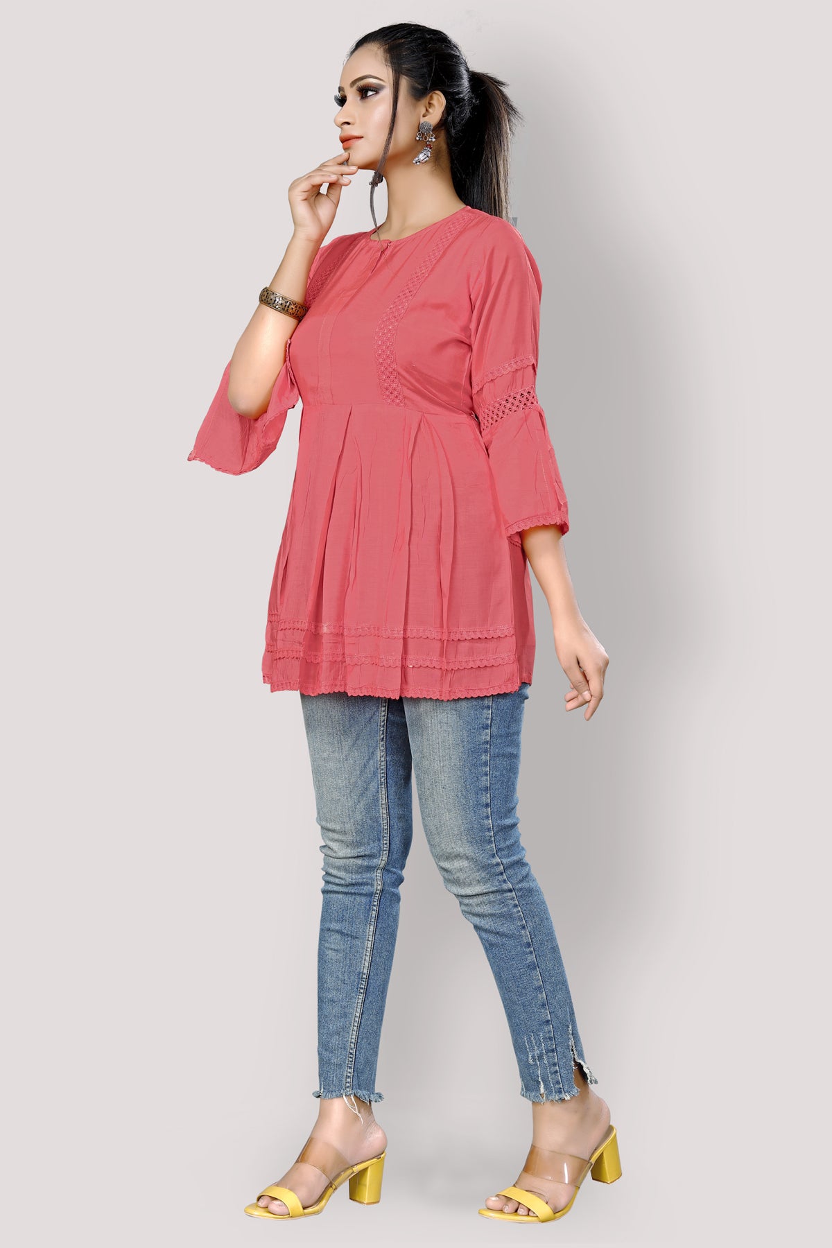 Buy Designer Coral Top tunic