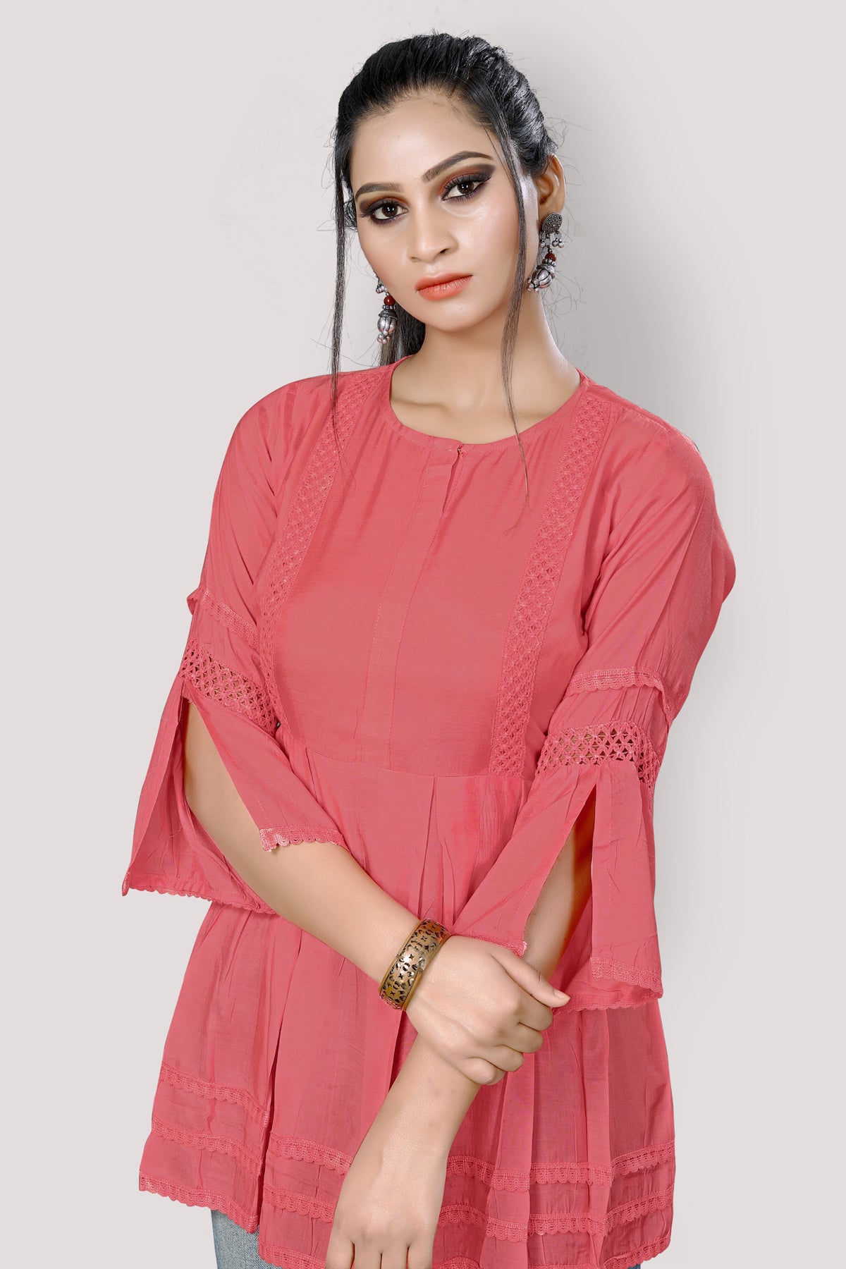 Buy Designer Coral Top tunic