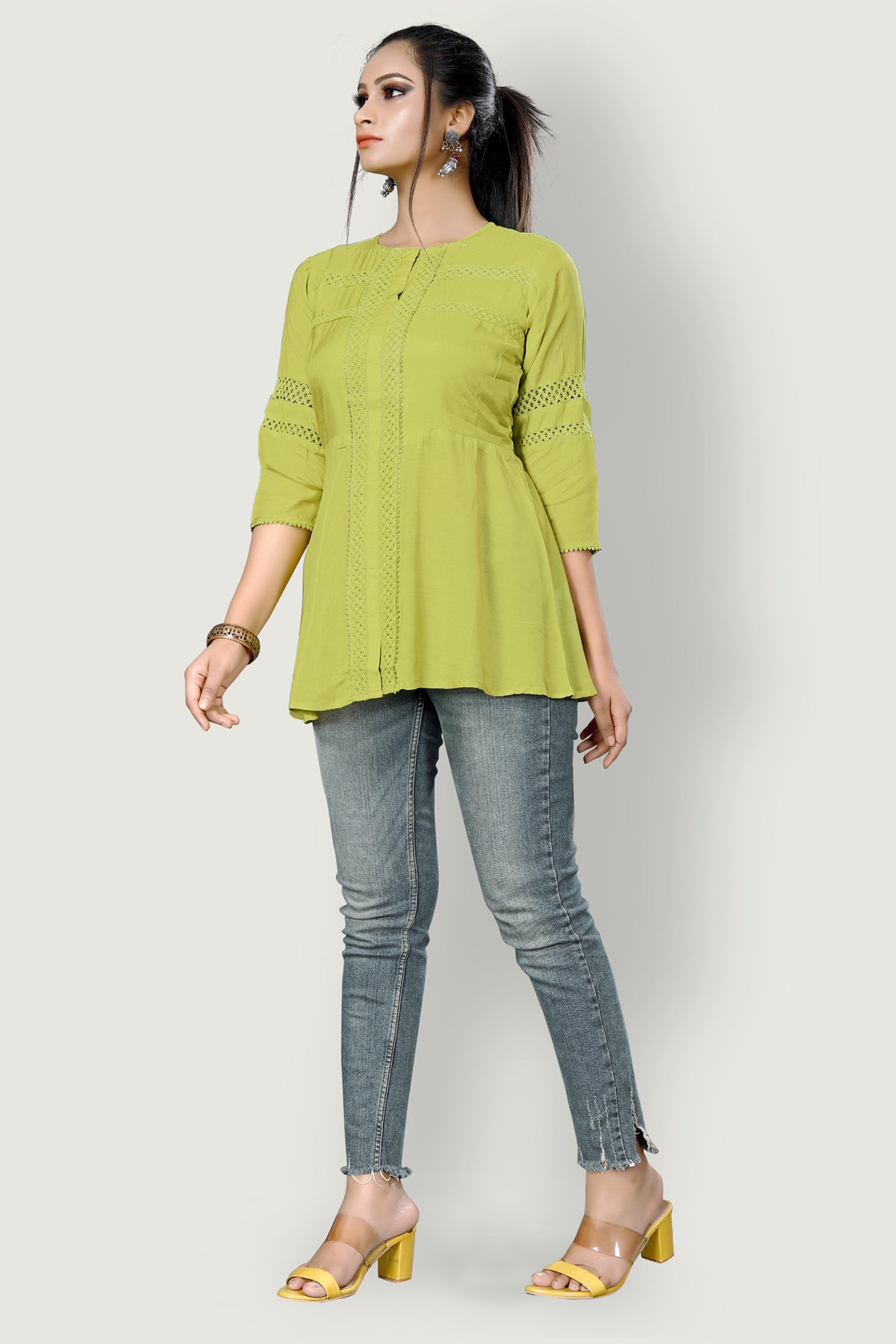 Buy Designer P green Top tunic